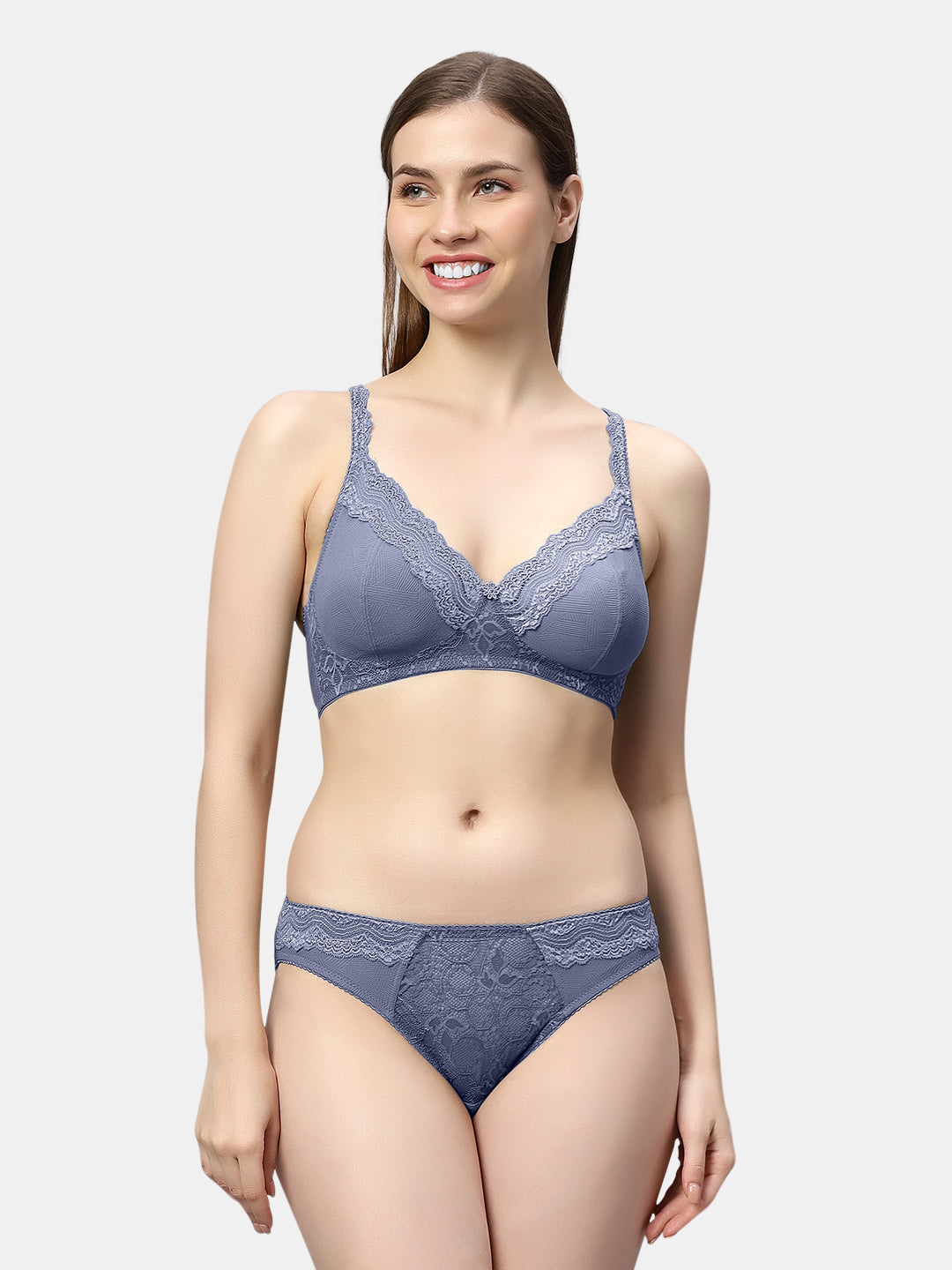 Bridal Lingerie Set Non Padded Wirefree Nylon Spandex Medium