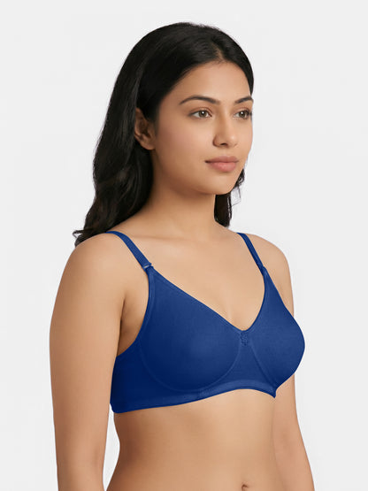 Lightly Padded Wirefree T-Shirt Bra for Women | Medium Coverage Convertible Straps - 0015