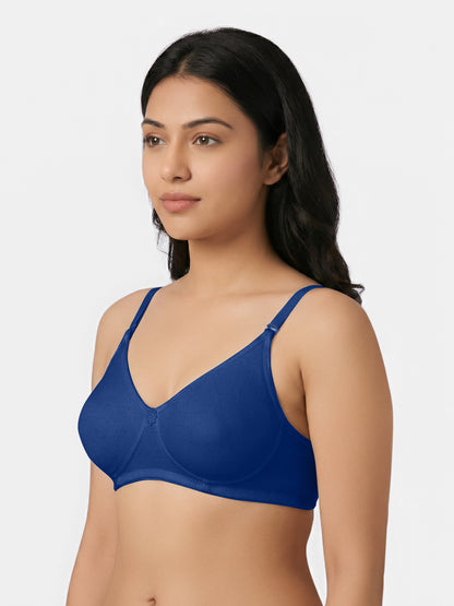 Lightly Padded Wirefree T-Shirt Bra for Women | Medium Coverage Convertible Straps - 0015
