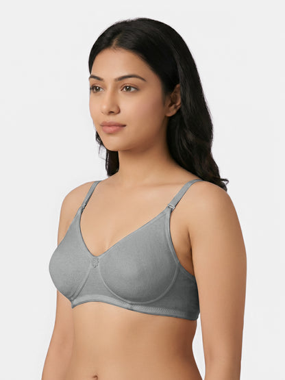 Lightly Padded Wirefree T-Shirt Bra for Women | Medium Coverage Convertible Straps - 0015