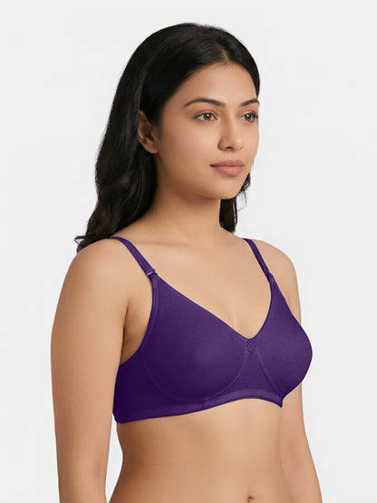 Lightly Padded Wirefree T-Shirt Bra for Women | Medium Coverage Convertible Straps - 0015