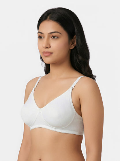 Lightly Padded Wirefree T-Shirt Bra for Women | Medium Coverage Convertible Straps - 0015