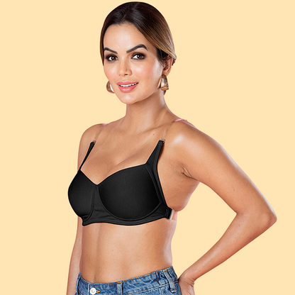 Multiway Backless Bra with 3/4th Coverage - Backeye