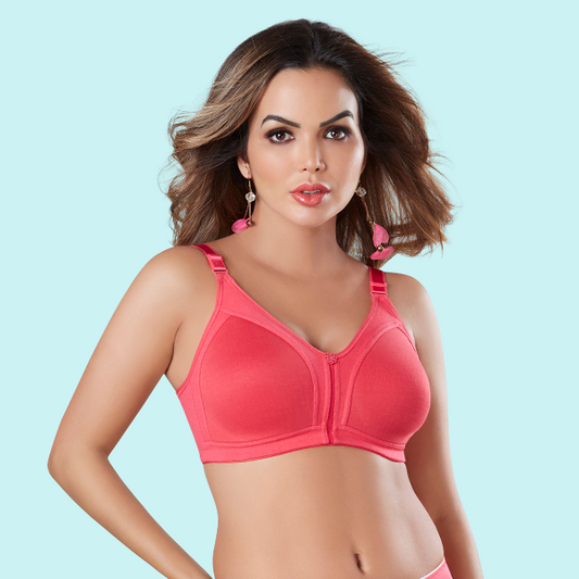 Cotton Bra No-Bounce M-Frame for Women - Noodle