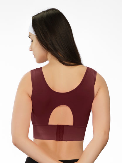 Non Padded Wirefree Full Coverage Sports Bra in Breathable Lycell Spandex Fabric with U-Back – ACTION