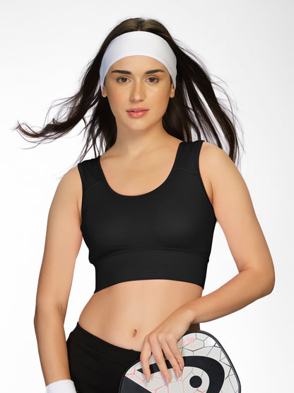 Non Padded Wirefree Full Coverage Sports Bra in Breathable Lycell Spandex Fabric with U-Back – ACTION