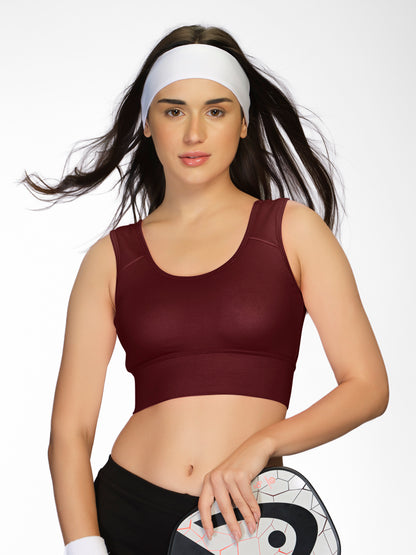 Non Padded Wirefree Full Coverage Sports Bra in Breathable Lycell Spandex Fabric with U-Back – ACTION