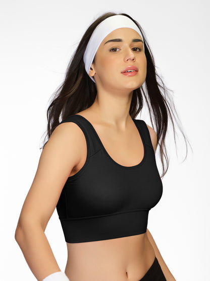 Non Padded Wirefree Full Coverage Sports Bra in Breathable Lycell Spandex Fabric with U-Back – ACTION