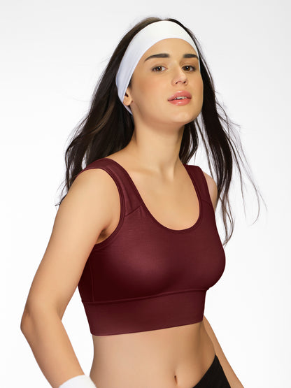 Non Padded Wirefree Full Coverage Sports Bra in Breathable Lycell Spandex Fabric with U-Back – ACTION