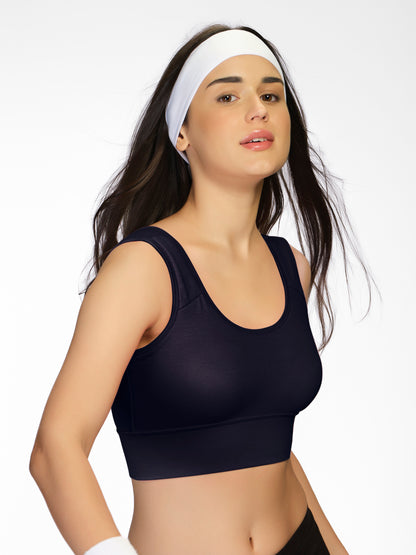 Non Padded Wirefree Full Coverage Sports Bra in Breathable Lycell Spandex Fabric with U-Back – ACTION