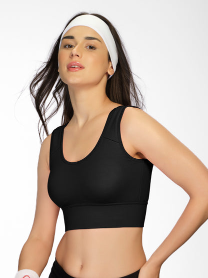 Non Padded Wirefree Full Coverage Sports Bra in Breathable Lycell Spandex Fabric with U-Back – ACTION