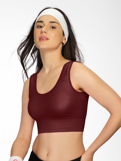 Non Padded Wirefree Full Coverage Sports Bra in Breathable Lycell Spandex Fabric with U-Back – ACTION