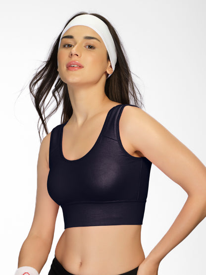 Non Padded Wirefree Full Coverage Sports Bra in Breathable Lycell Spandex Fabric with U-Back – ACTION