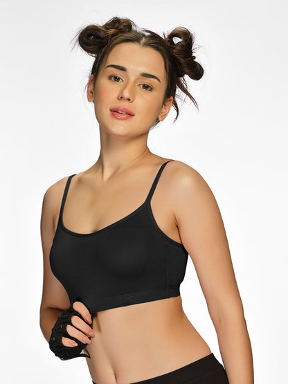 Padded Wirefree Medium Coverage Modal Spandex T-Shirt Bra with Adjustable Straps and U-Back – AURA