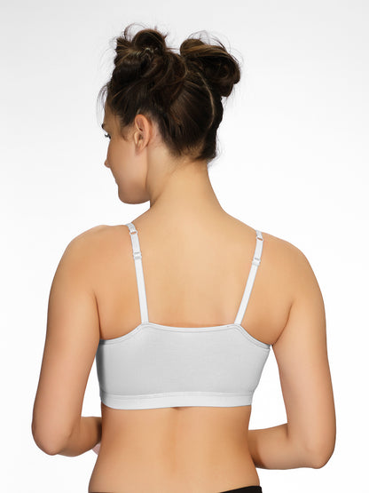 Padded Wirefree Medium Coverage Modal Spandex T-Shirt Bra with Adjustable Straps and U-Back – AURA