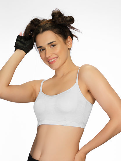 Padded Wirefree Medium Coverage Modal Spandex T-Shirt Bra with Adjustable Straps and U-Back – AURA