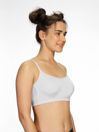 Padded Wirefree Medium Coverage Modal Spandex T-Shirt Bra with Adjustable Straps and U-Back – AURA