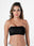 Removable Padding Non Wired Tube Bra Comfortable Bra with Detachable Straps and Full Coverage Pull On Fashion Bra Made with Nylon Blend- Pretty Cat