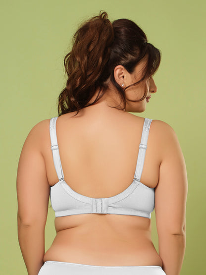 Sonari Women’s Bluma Ultimate Lift Bra | 3-Piece Cup, Full Coverage, Lace Styling, Side Support, Wide Cushioned Straps | Everyday Comfort & Support