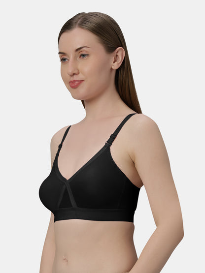Womens Regular Bra | Non Padded, Medium Coverage, Detachable And Adjustable Straps, Wide Underbust Band For Support- Britney NX