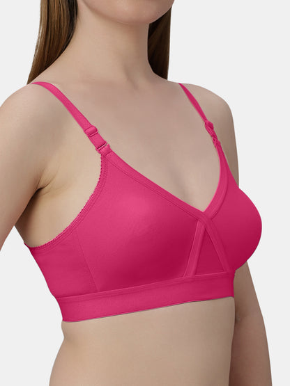 Womens Regular Bra | Non Padded, Medium Coverage, Detachable And Adjustable Straps, Wide Underbust Band For Support- Britney NX