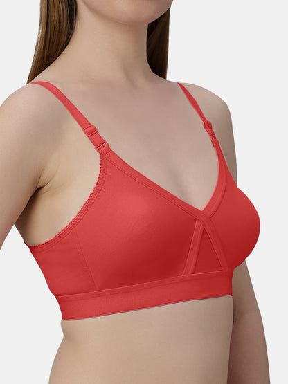 Womens Regular Bra | Non Padded, Medium Coverage, Detachable And Adjustable Straps, Wide Underbust Band For Support- Britney NX