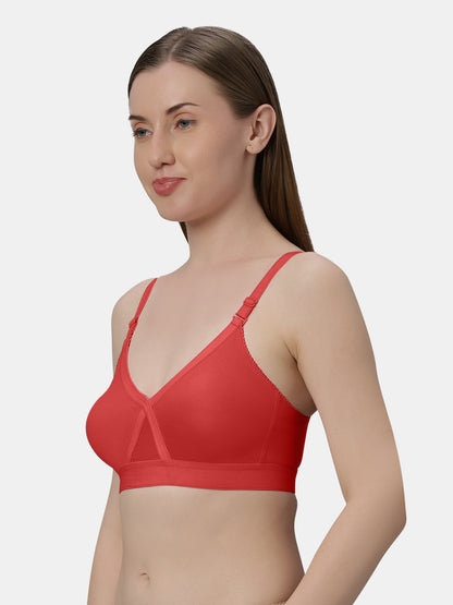 Womens Regular Bra | Non Padded, Medium Coverage, Detachable And Adjustable Straps, Wide Underbust Band For Support- Britney NX