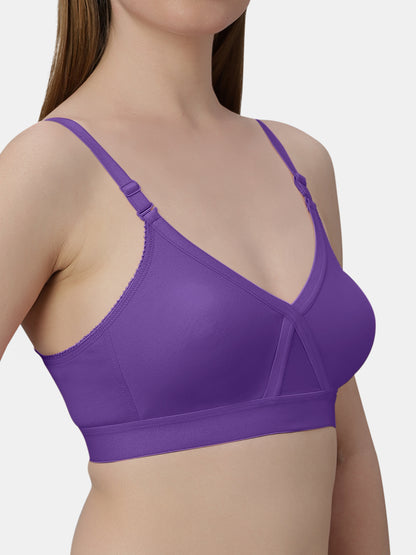 Womens Regular Bra | Non Padded, Medium Coverage, Detachable And Adjustable Straps, Wide Underbust Band For Support- Britney NX