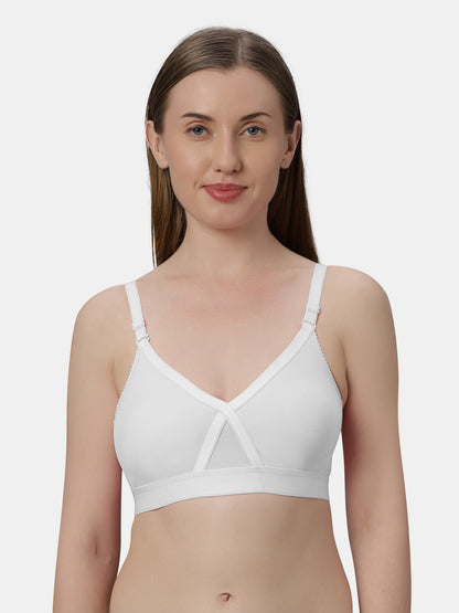 Womens Regular Bra | Non Padded, Medium Coverage, Detachable And Adjustable Straps, Wide Underbust Band For Support- Britney NX