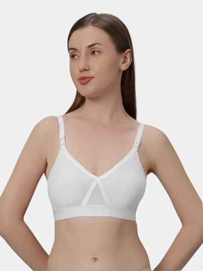 Womens Regular Bra | Non Padded, Medium Coverage, Detachable And Adjustable Straps, Wide Underbust Band For Support- Britney NX
