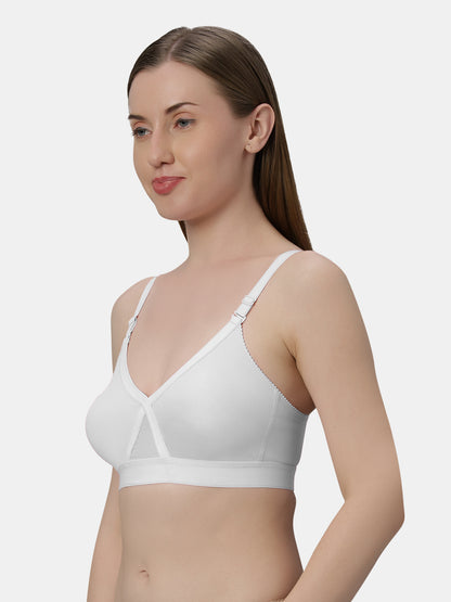 Womens Regular Bra | Non Padded, Medium Coverage, Detachable And Adjustable Straps, Wide Underbust Band For Support- Britney NX