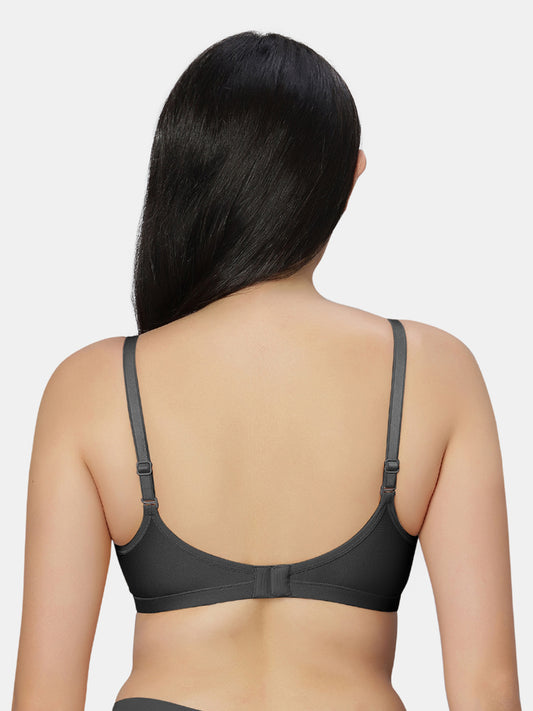 Non Padded Wirefree Cotton Polyester Moderate Coverage Minimizer Bra with Detachable Straps – Catwalk