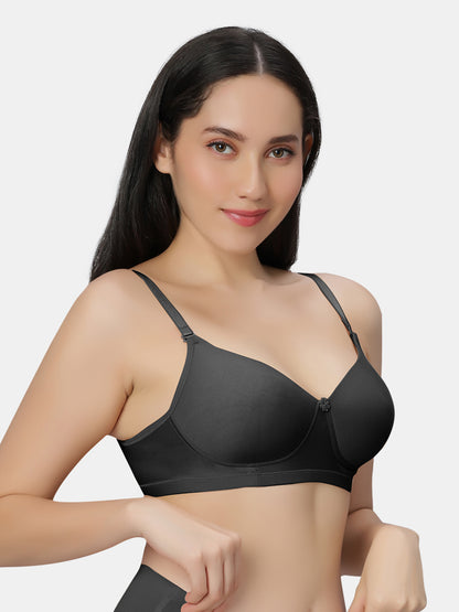 Non Padded Wirefree Cotton Polyester Moderate Coverage Minimizer Bra with Detachable Straps – Catwalk