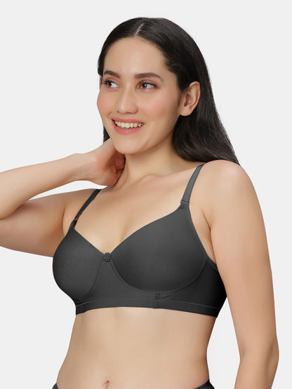 Non Padded Wirefree Cotton Polyester Moderate Coverage Minimizer Bra with Detachable Straps – Catwalk
