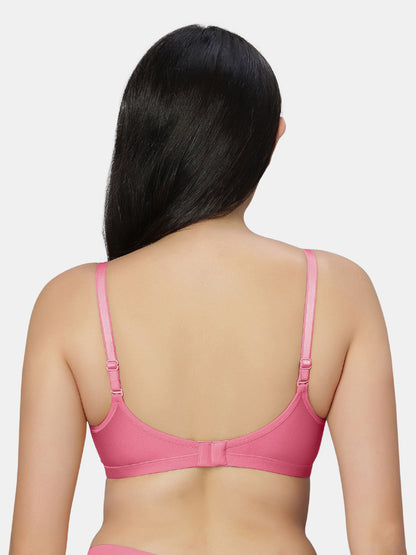 Non Padded Wirefree Cotton Polyester Moderate Coverage Minimizer Bra with Detachable Straps – Catwalk
