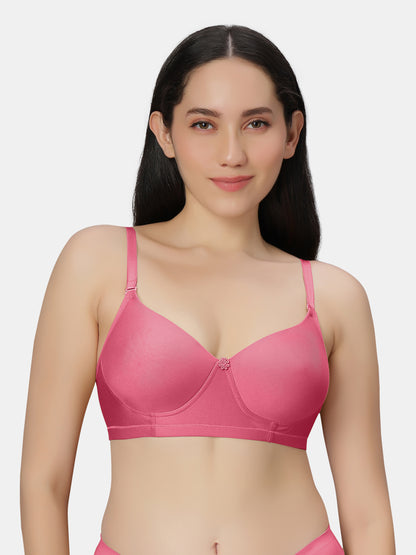Non Padded Wirefree Cotton Polyester Moderate Coverage Minimizer Bra with Detachable Straps – Catwalk