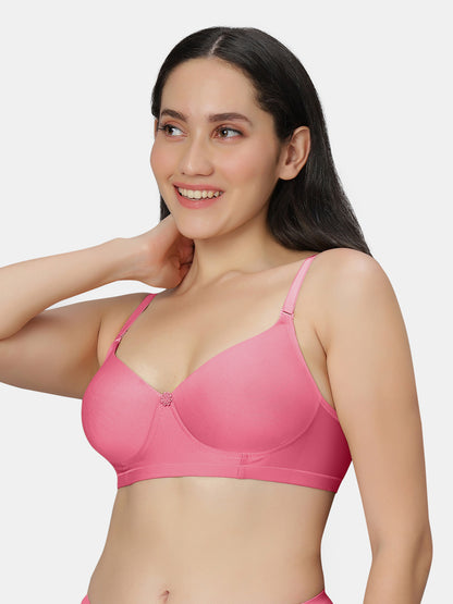 Non Padded Wirefree Cotton Polyester Moderate Coverage Minimizer Bra with Detachable Straps – Catwalk