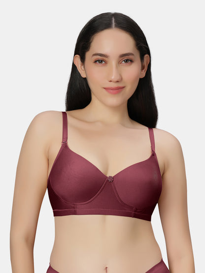 Non Padded Wirefree Cotton Polyester Moderate Coverage Minimizer Bra with Detachable Straps – Catwalk