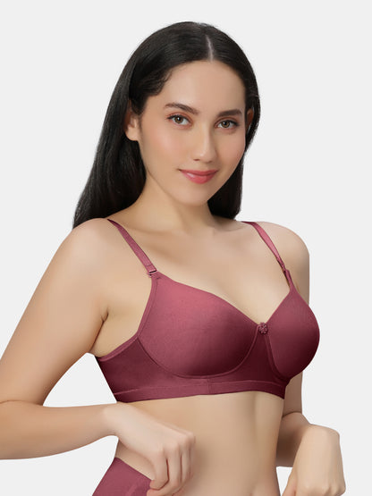 Non Padded Wirefree Cotton Polyester Moderate Coverage Minimizer Bra with Detachable Straps – Catwalk