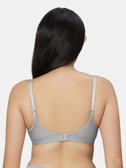 Non Padded Wirefree Cotton Polyester Moderate Coverage Minimizer Bra with Detachable Straps – Catwalk