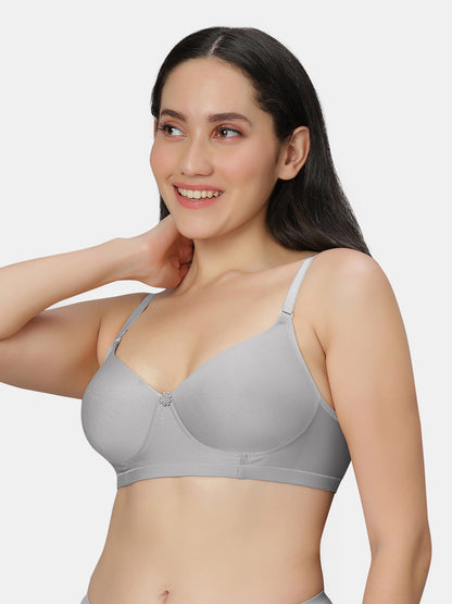 Non Padded Wirefree Cotton Polyester Moderate Coverage Minimizer Bra with Detachable Straps – Catwalk