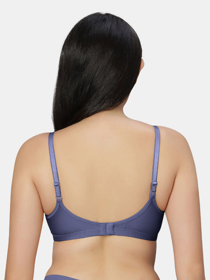 Non Padded Wirefree Cotton Polyester Moderate Coverage Minimizer Bra with Detachable Straps – Catwalk