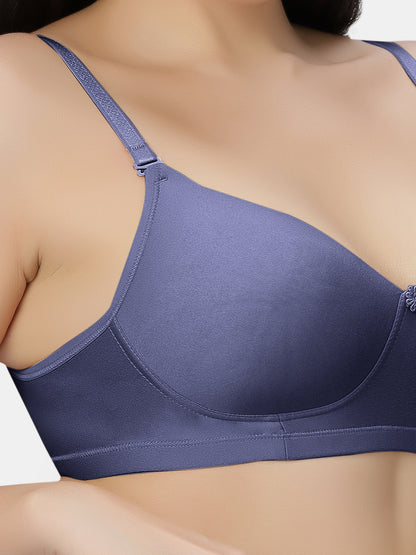 Non Padded Wirefree Cotton Polyester Moderate Coverage Minimizer Bra with Detachable Straps – Catwalk