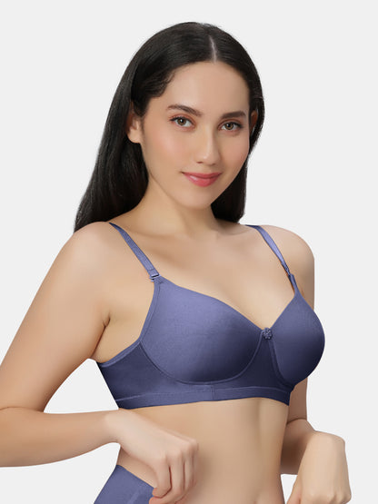 Non Padded Wirefree Cotton Polyester Moderate Coverage Minimizer Bra with Detachable Straps – Catwalk