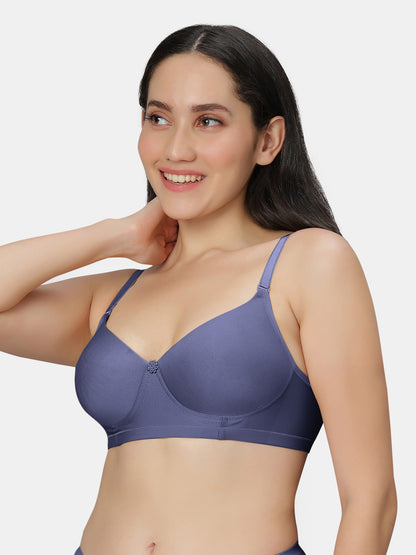 Non Padded Wirefree Cotton Polyester Moderate Coverage Minimizer Bra with Detachable Straps – Catwalk