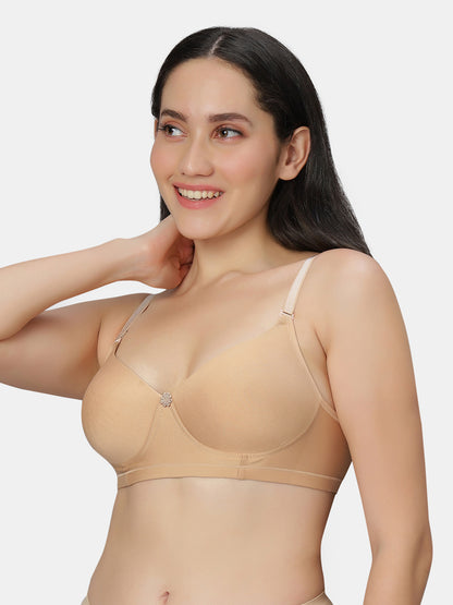 Non Padded Wirefree Cotton Polyester Moderate Coverage Minimizer Bra with Detachable Straps – Catwalk
