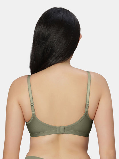 Non Padded Wirefree Cotton Polyester Moderate Coverage Minimizer Bra with Detachable Straps – Catwalk