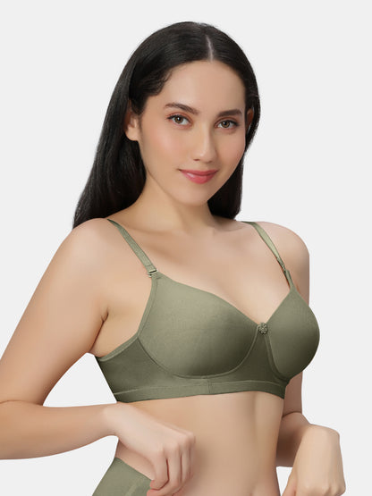 Non Padded Wirefree Cotton Polyester Moderate Coverage Minimizer Bra with Detachable Straps – Catwalk