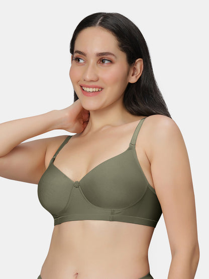 Non Padded Wirefree Cotton Polyester Moderate Coverage Minimizer Bra with Detachable Straps – Catwalk