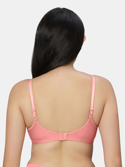 Non Padded Wirefree Cotton Polyester Moderate Coverage Minimizer Bra with Detachable Straps – Catwalk